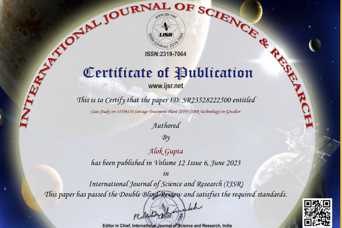 Case Study on 145MLD Sewage Treatment Plant (STP) (SBR Technology) in Gwalior